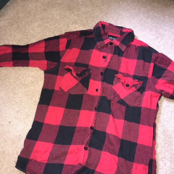 Red and Black Plaid Shirt - Picture 3 of 4